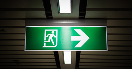 Exit sign The difference between a CPSS and UPS